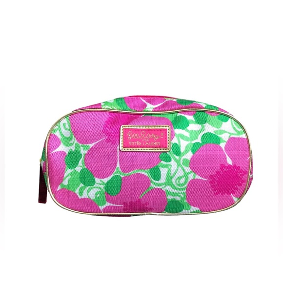 Estee lauder pink makeup bag hotsell